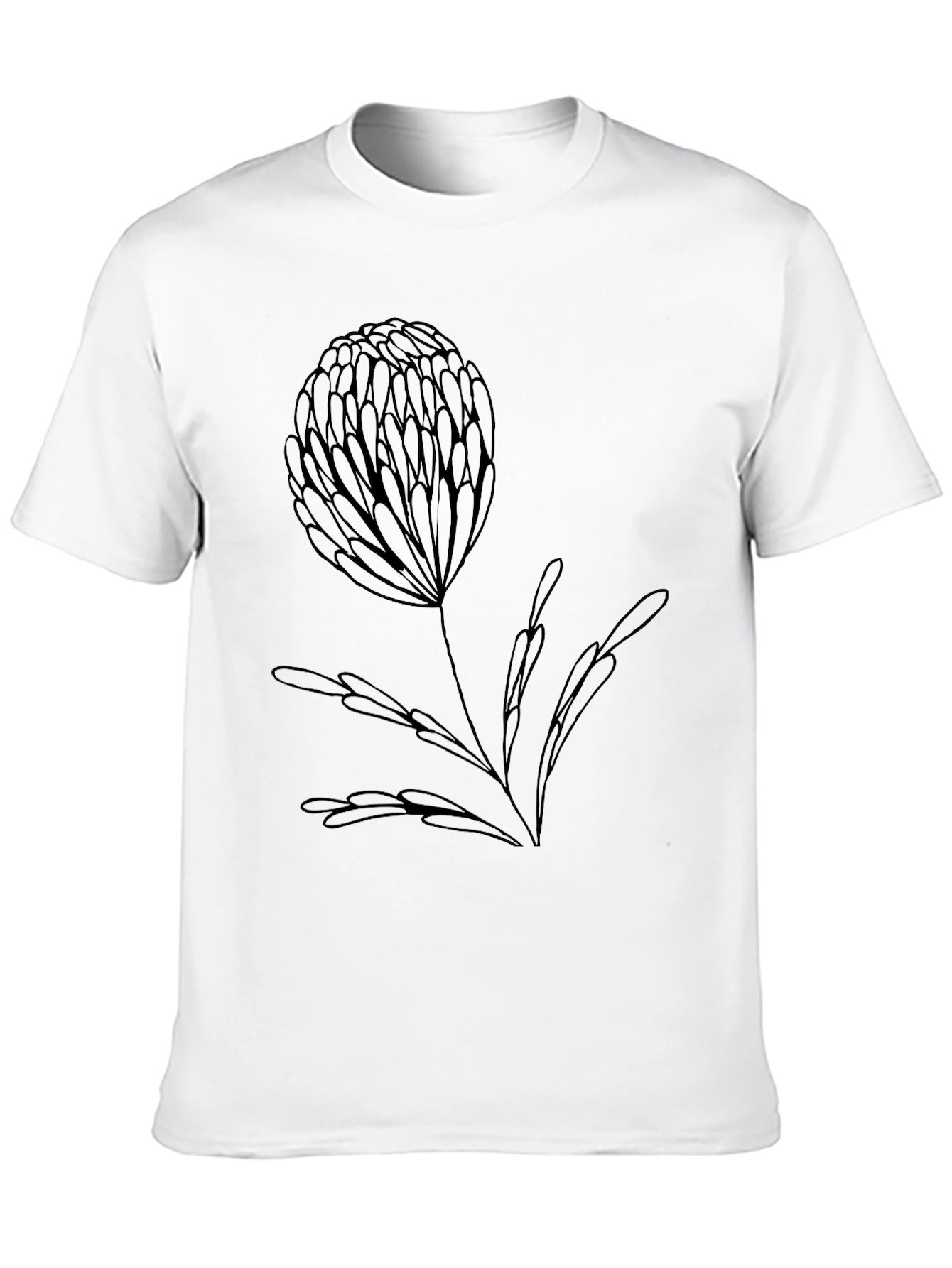 Elegant Black Floral Tee