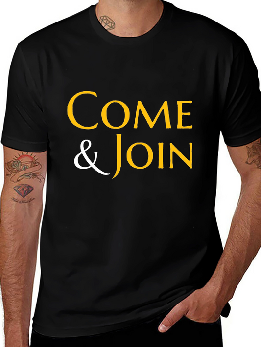 Come & Join Black T-Shirt