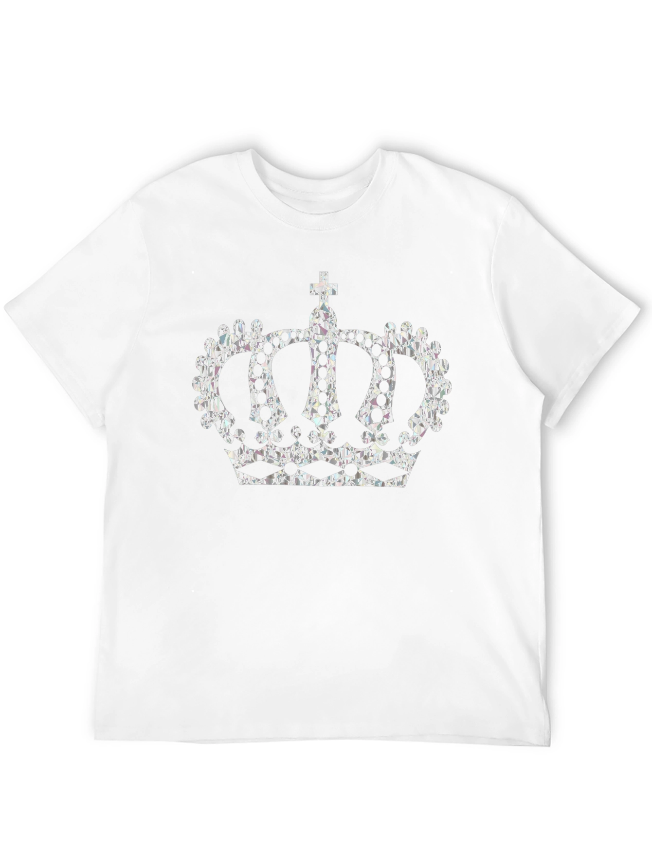 Regal Crown Graphic Tee - Stylish Black T-Shirt