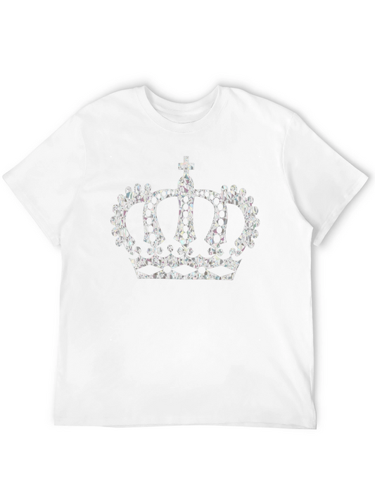 Regal Crown Graphic Tee - Stylish Black T-Shirt