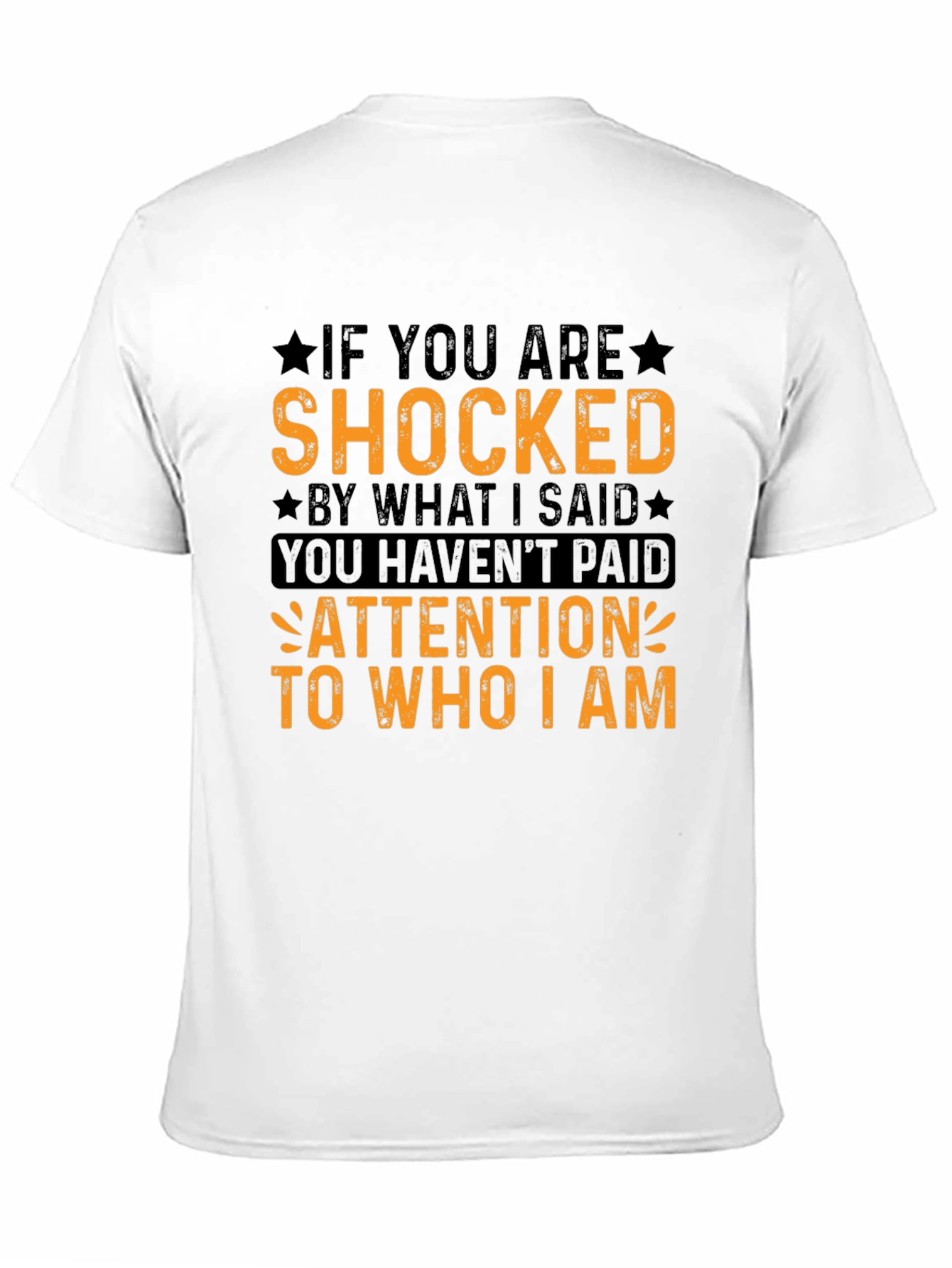 Shocked Quote Graphic Tee - Black