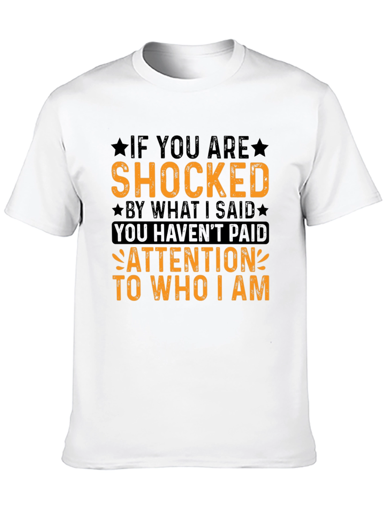 Shocked Quote Graphic Tee - Black