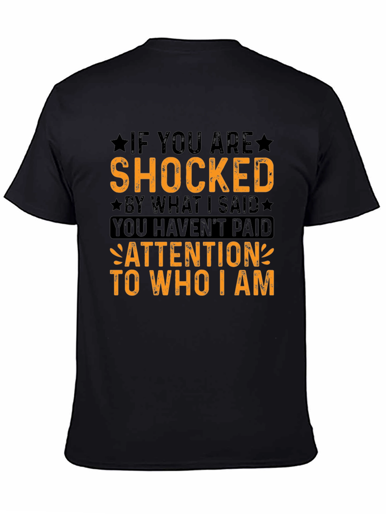 Shocked Quote Graphic Tee - Black