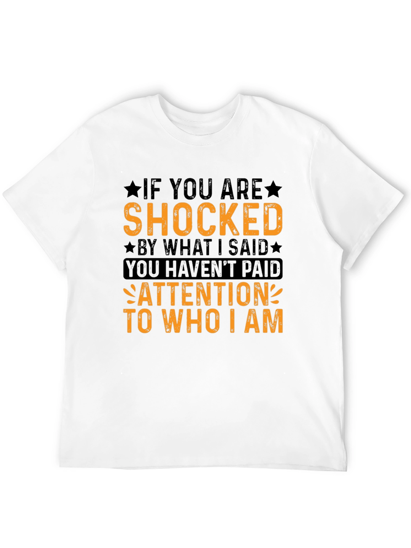 Shocked Quote Graphic Tee - Black