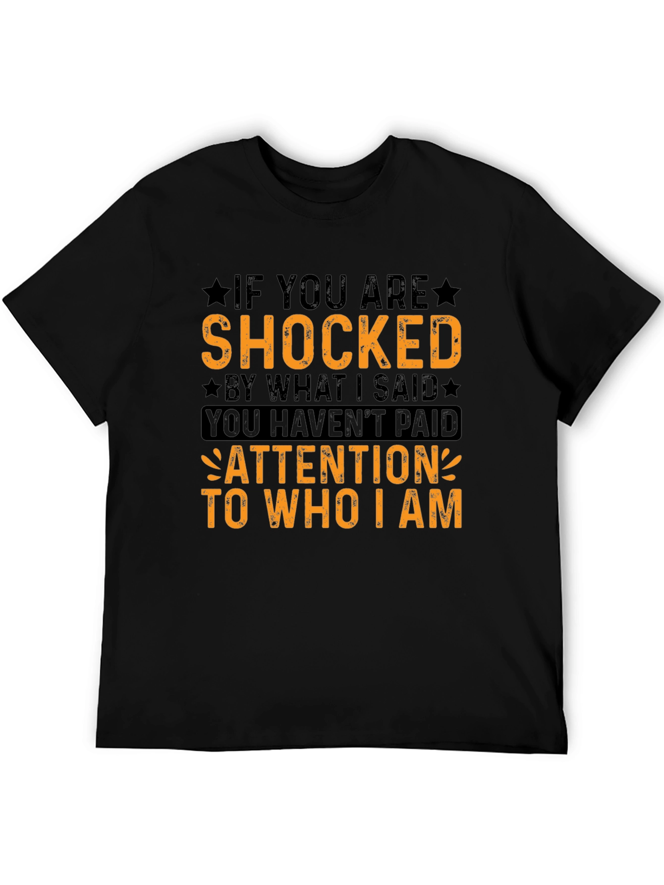 Shocked Quote Graphic Tee - Black