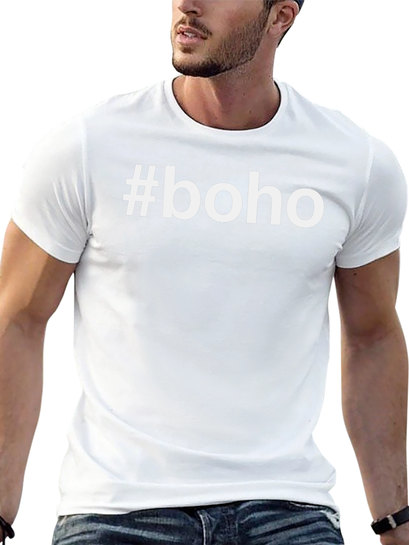 #Boho Graphic Tee - Stylish & Trendy Black T-Shirt