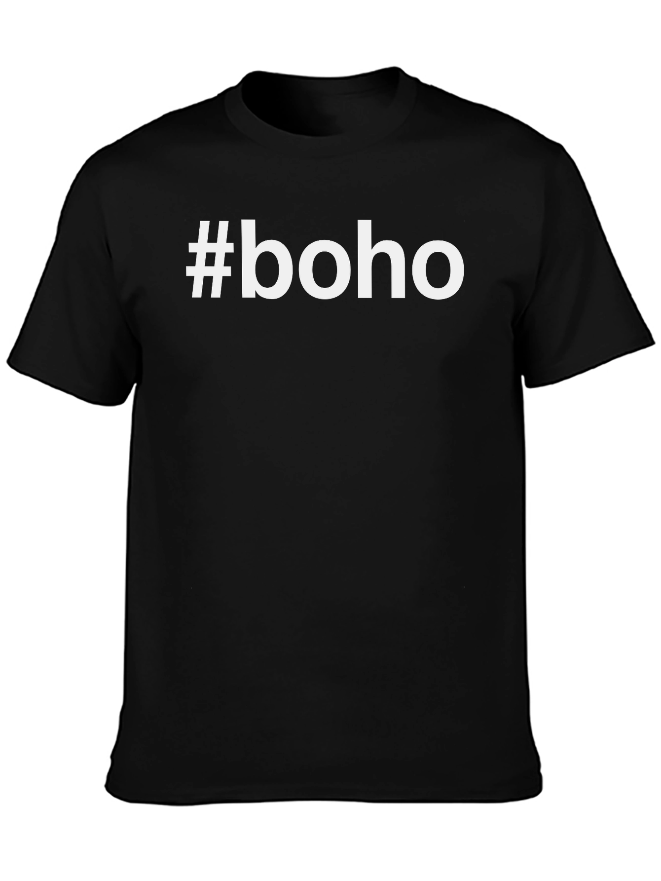 #Boho Graphic Tee - Stylish & Trendy Black T-Shirt