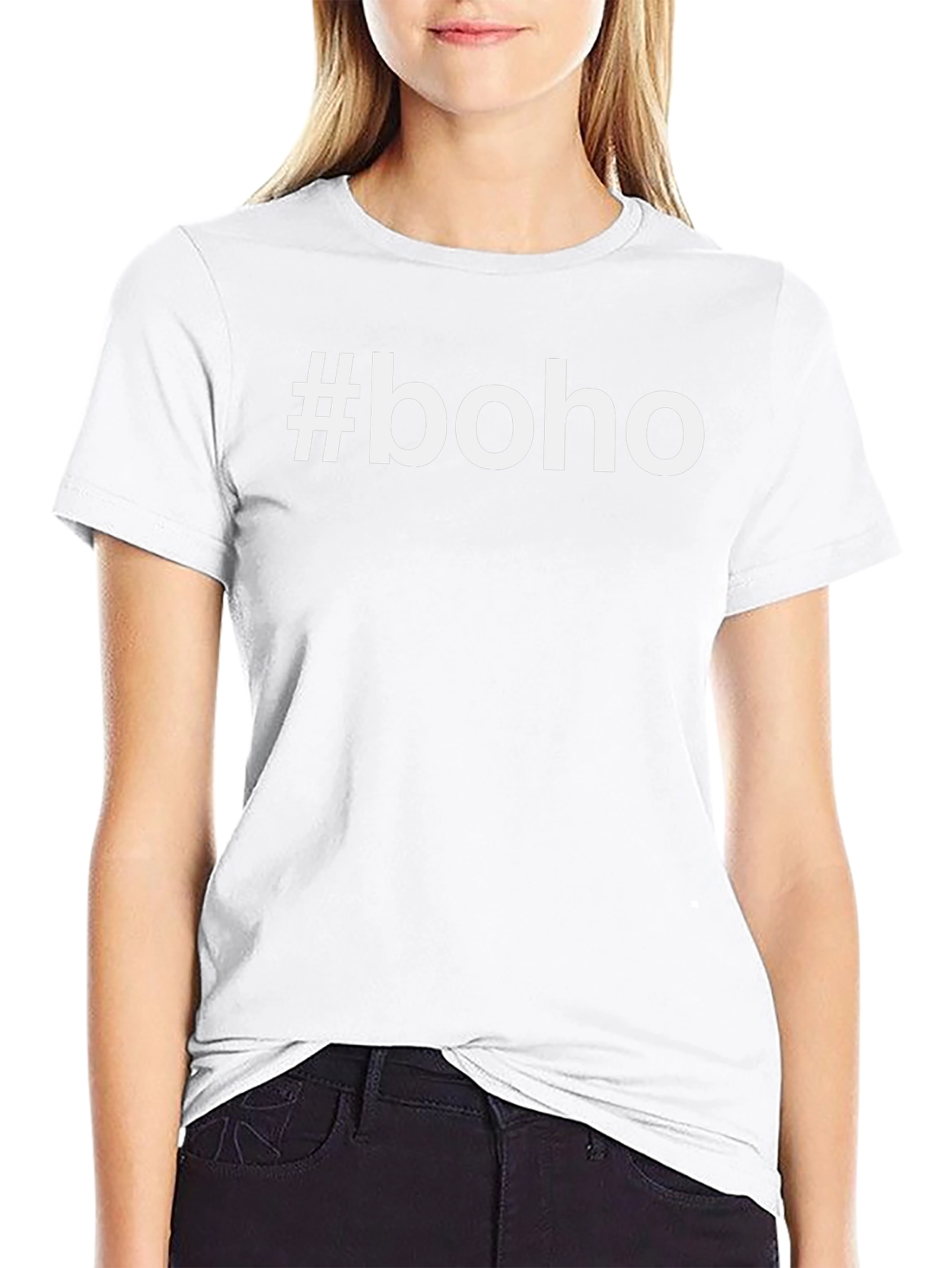 #Boho Graphic Tee - Stylish & Trendy Black T-Shirt