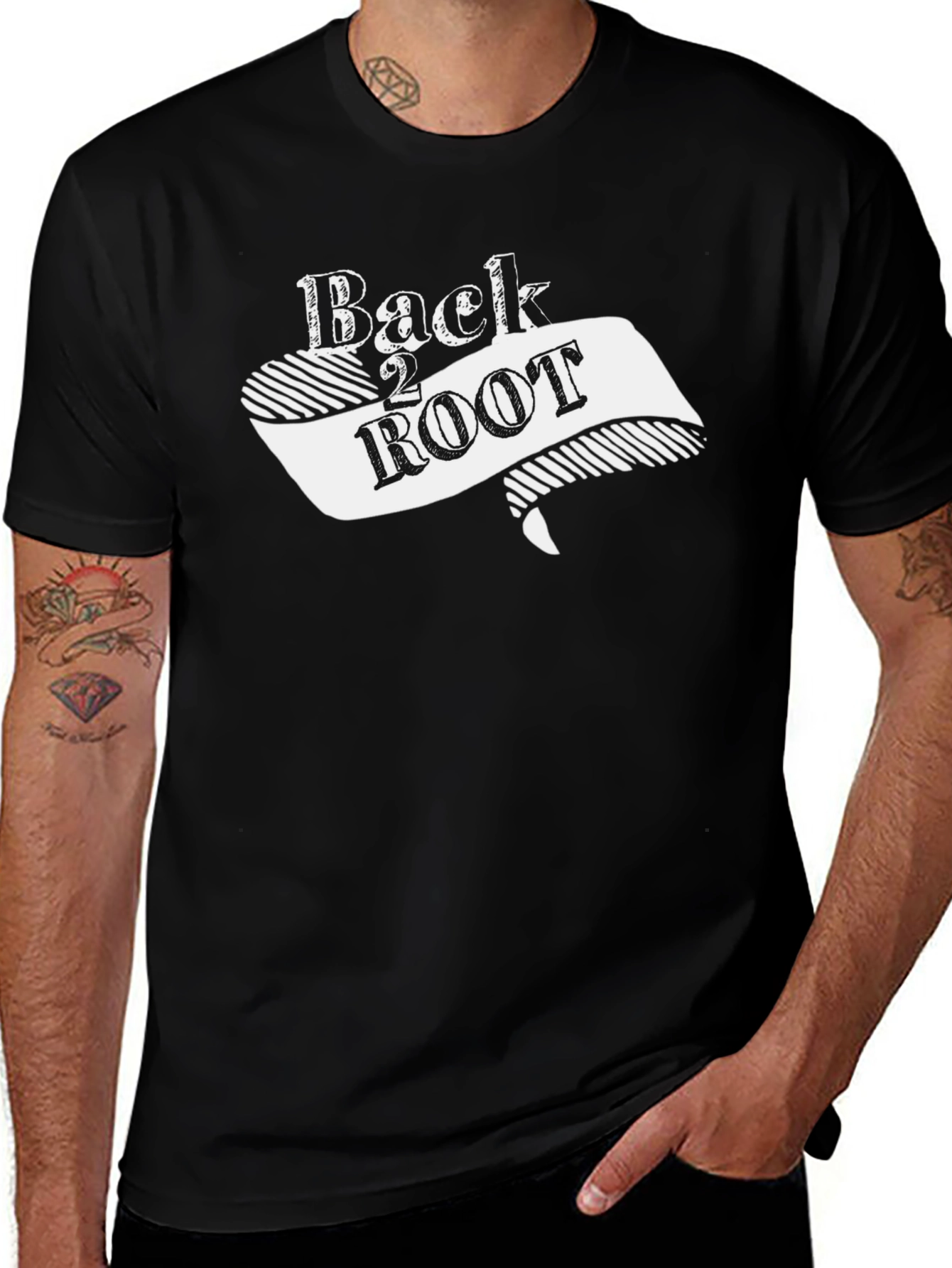 Back 2 Root Black T-Shirt