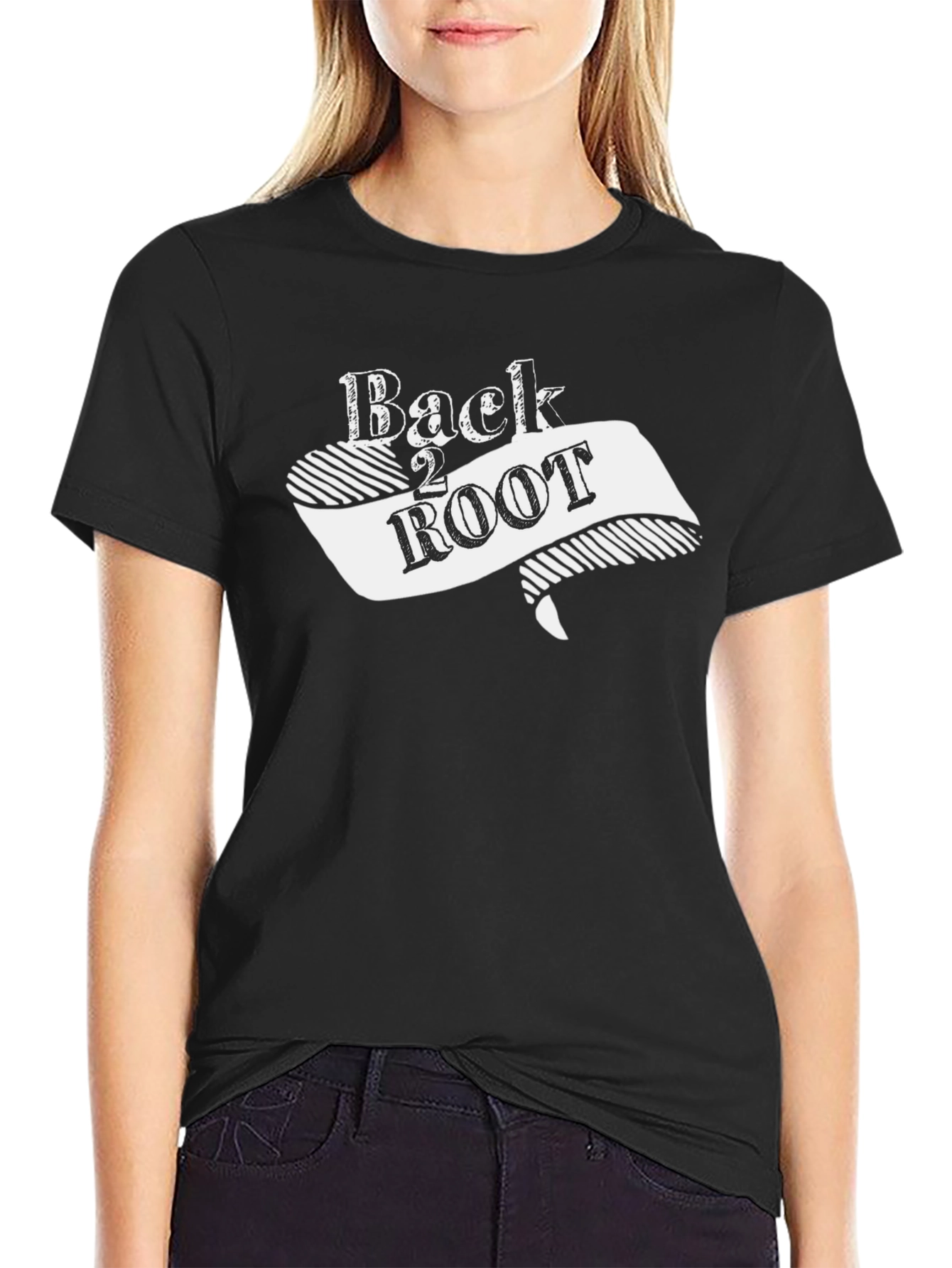 Back 2 Root Black T-Shirt