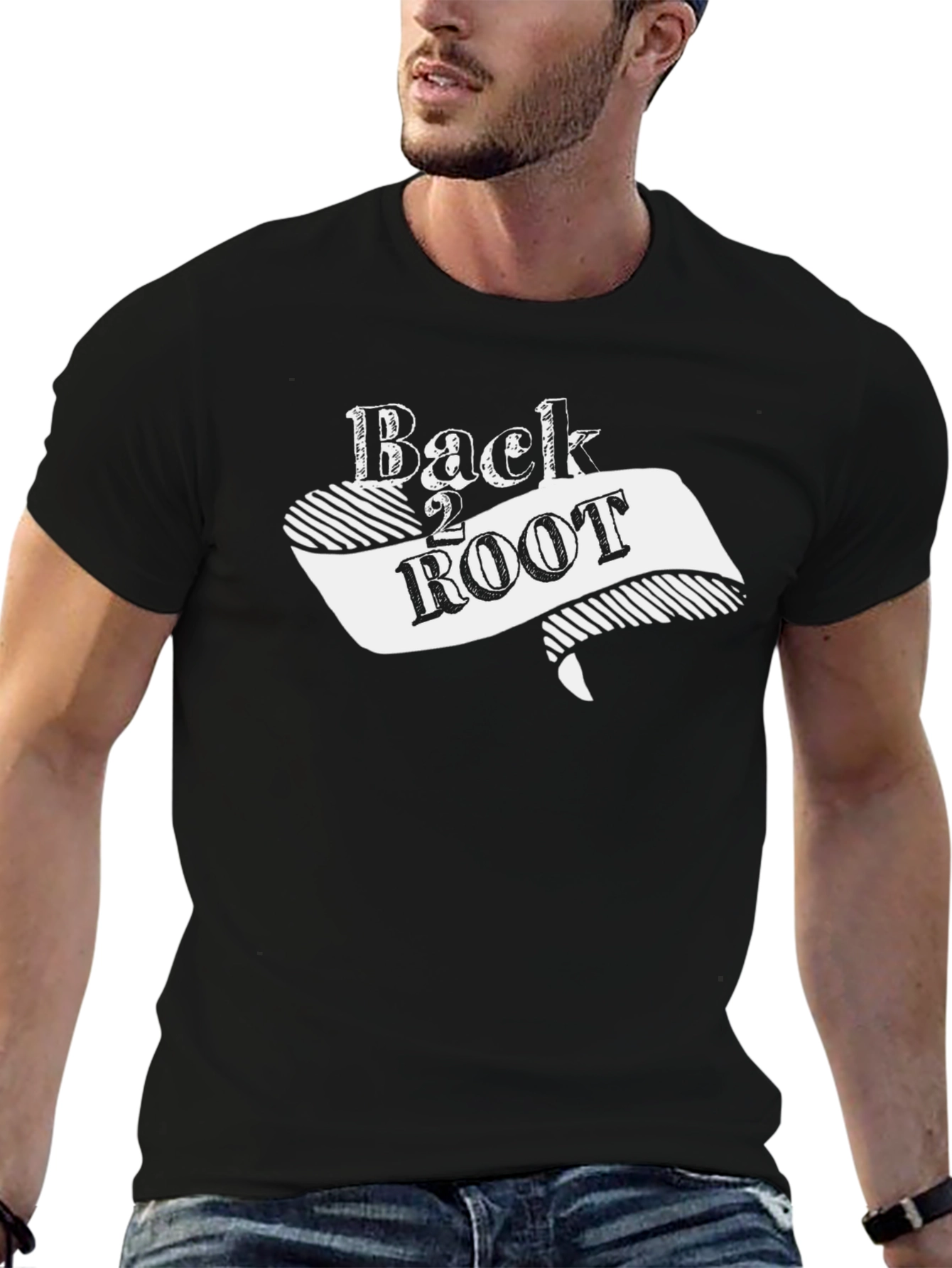 Back 2 Root Black T-Shirt