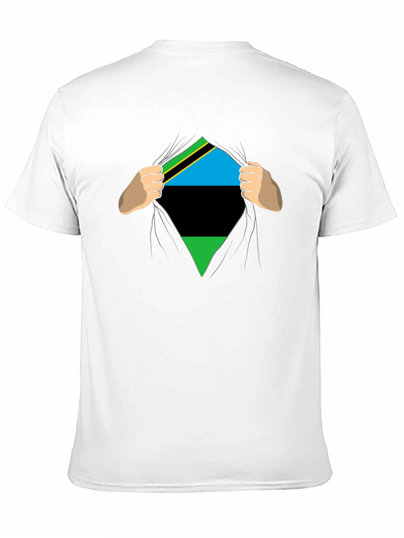 Tanzania Flag Ripped T-Shirt - Show Your Pride!