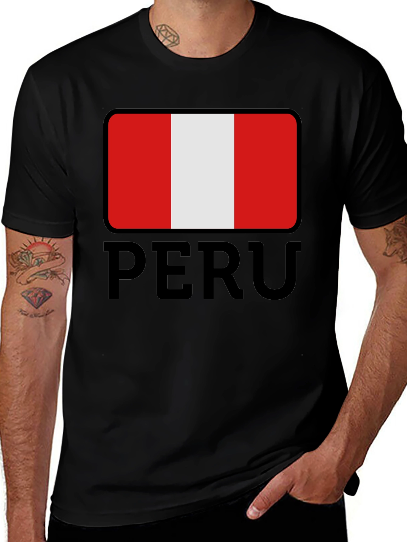 Peru Flag T-Shirt - Stylish National Pride Tee