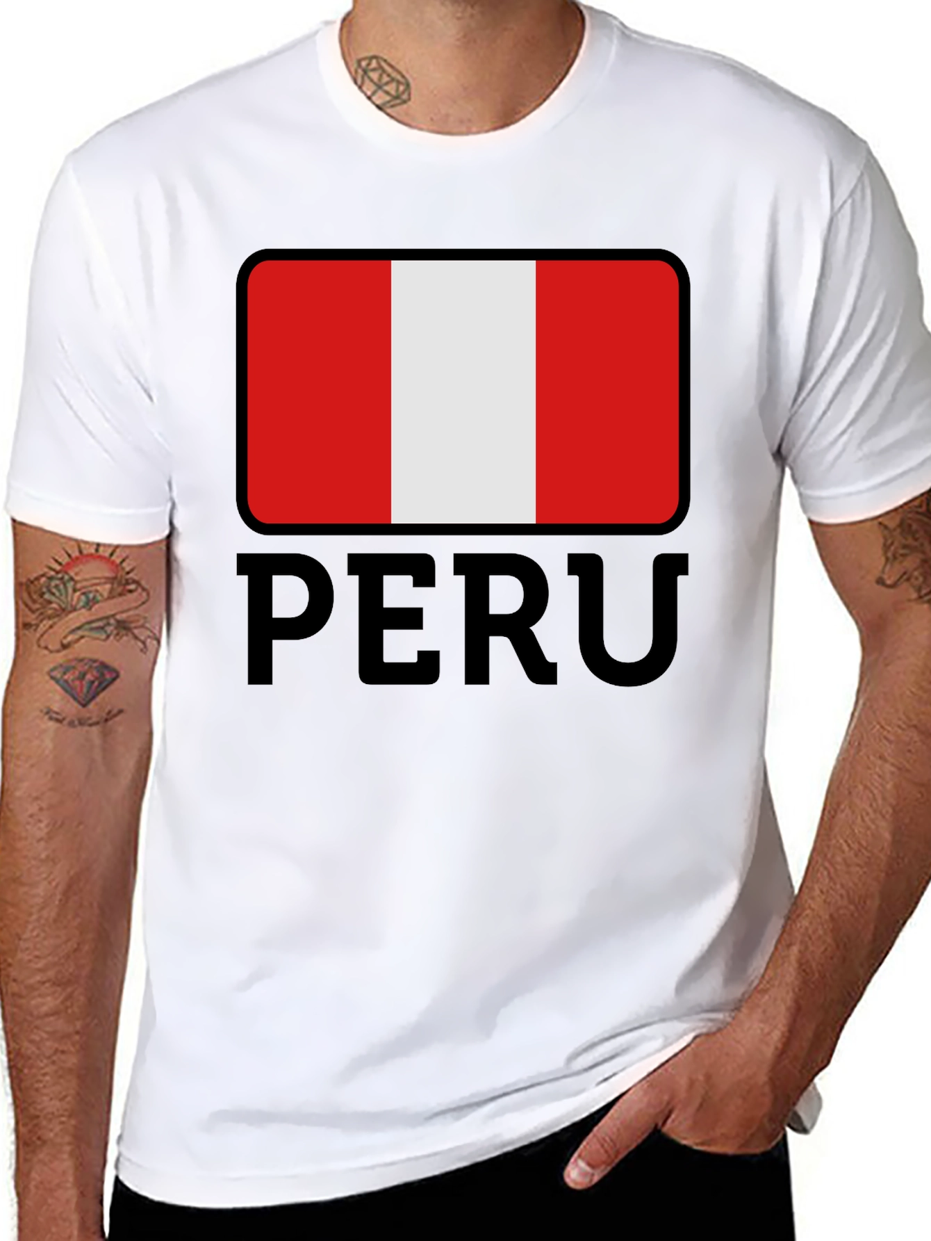 Peru Flag T-Shirt - Stylish National Pride Tee