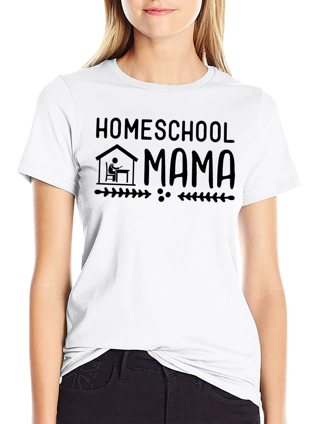 Homeschool Mama Graphic Tee - Black