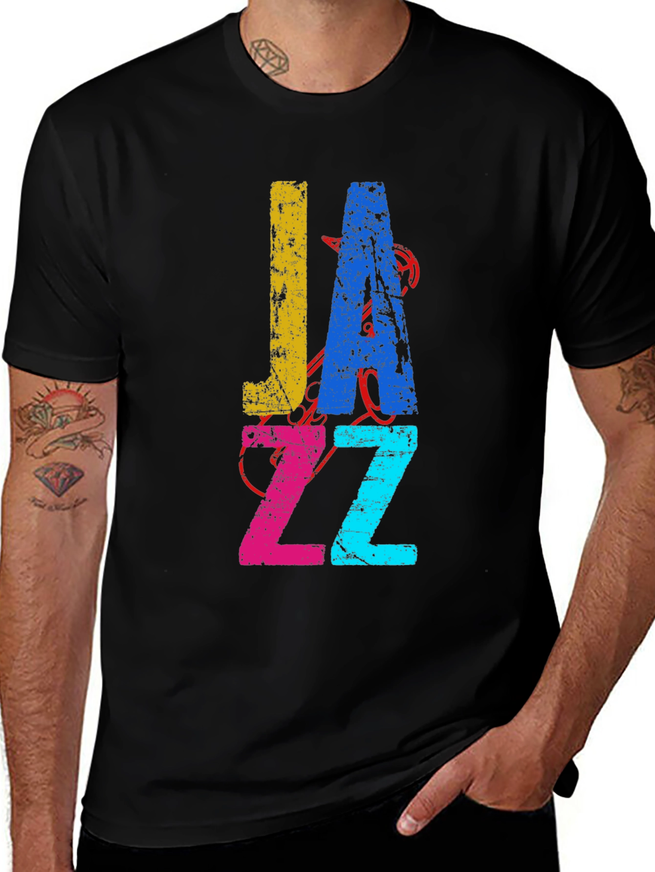 JAZZ Graphic Tee - Retro Style Music Shirt