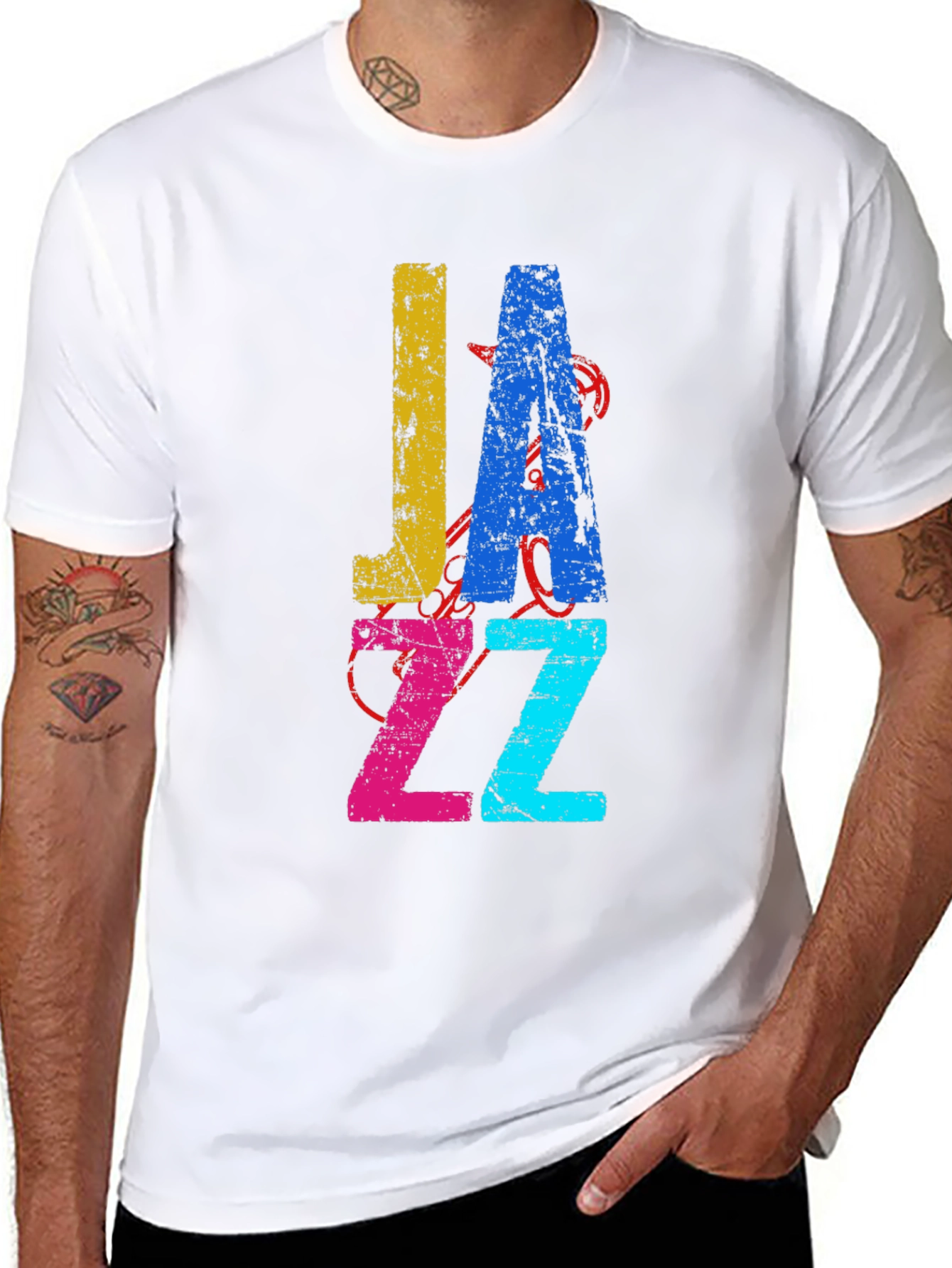 JAZZ Graphic Tee - Retro Style Music Shirt