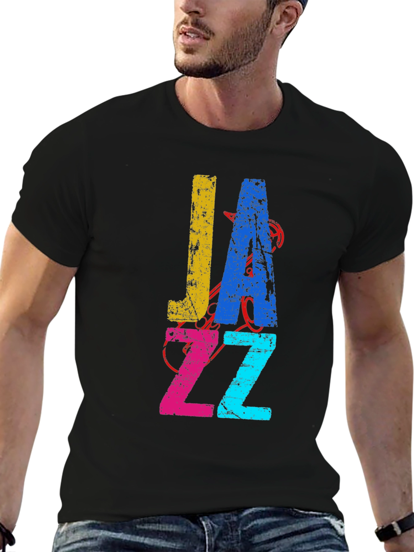 JAZZ Graphic Tee - Retro Style Music Shirt
