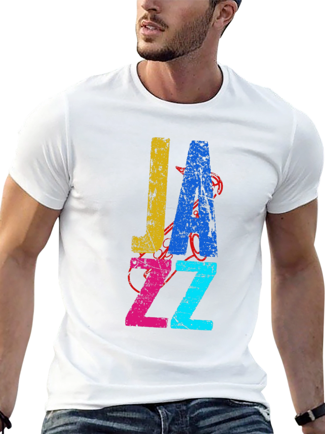 JAZZ Graphic Tee - Retro Style Music Shirt