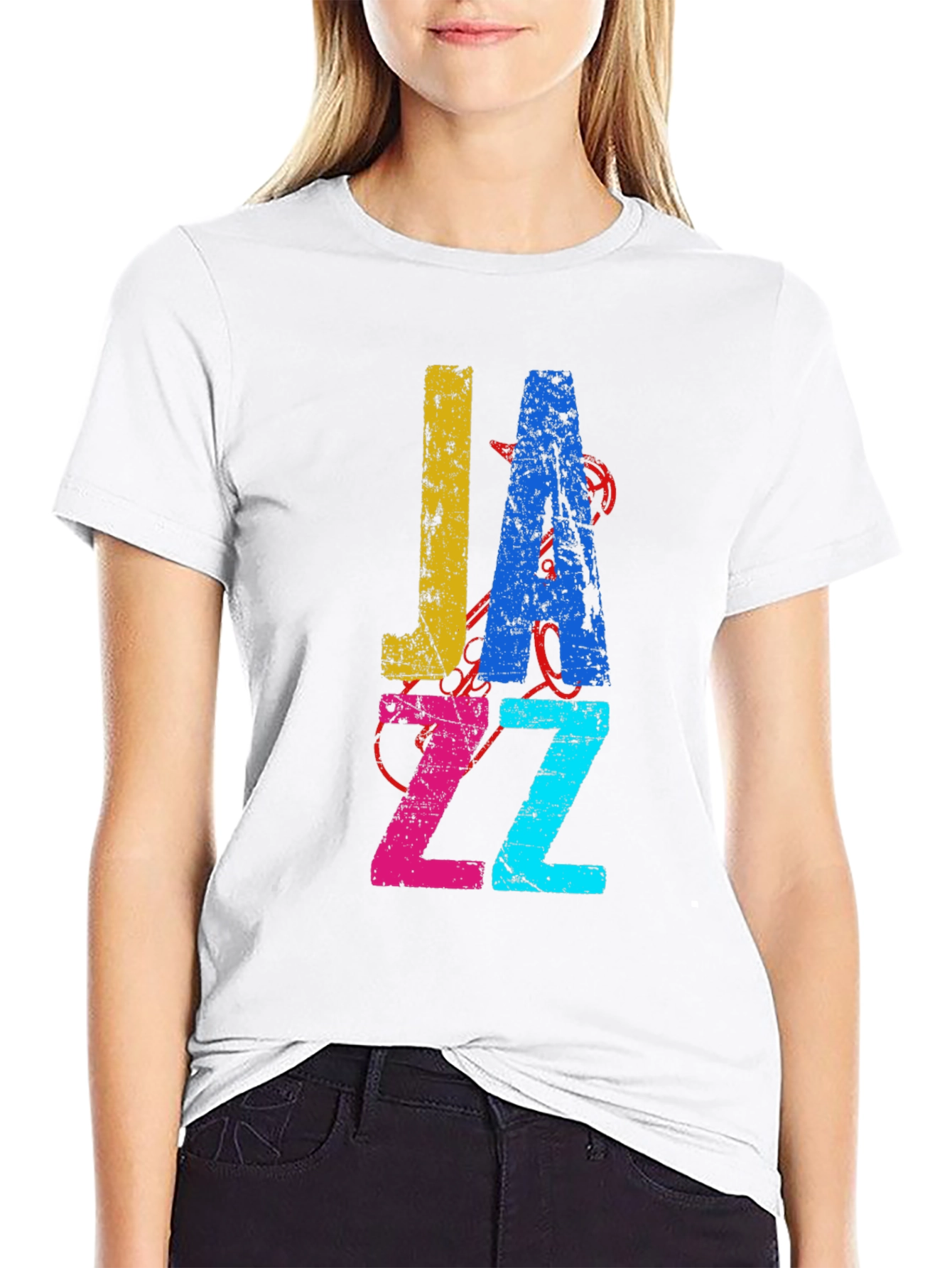 JAZZ Graphic Tee - Retro Style Music Shirt