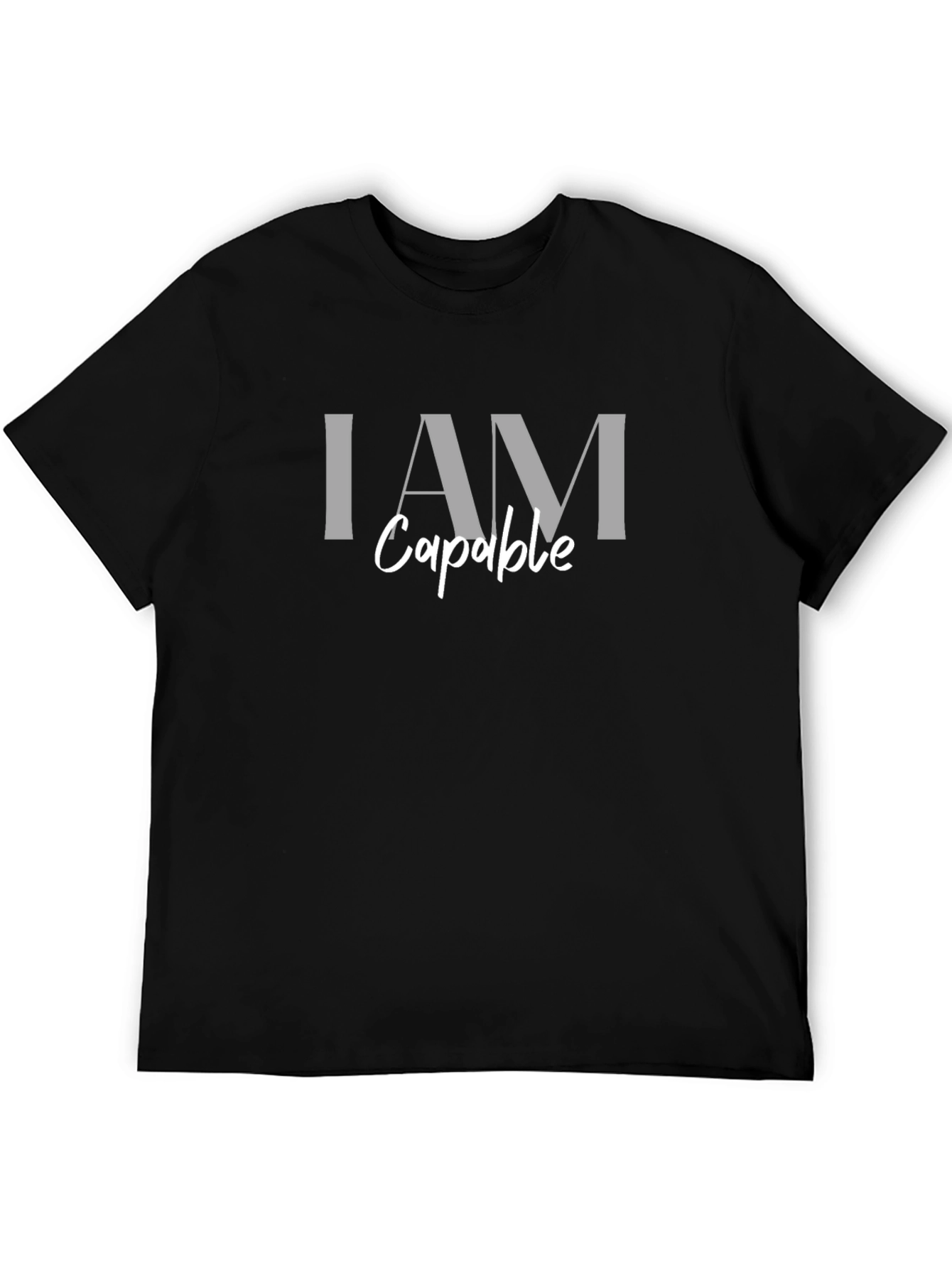 I AM Capable Black T-Shirt
