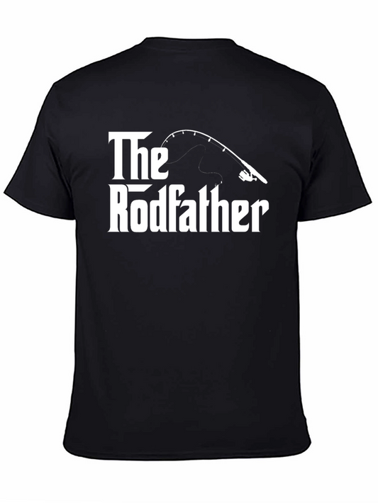 The Rodfather Black Fishing T-Shirt