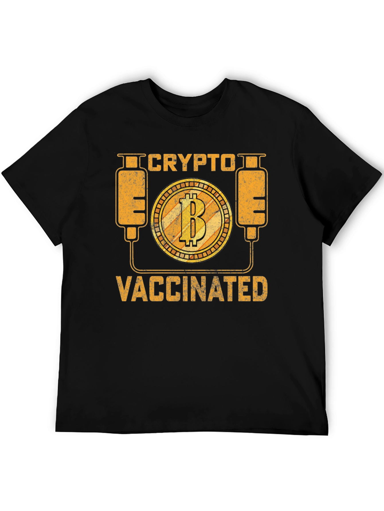 Crypto Vaccinated Bitcoin Graphic Tee