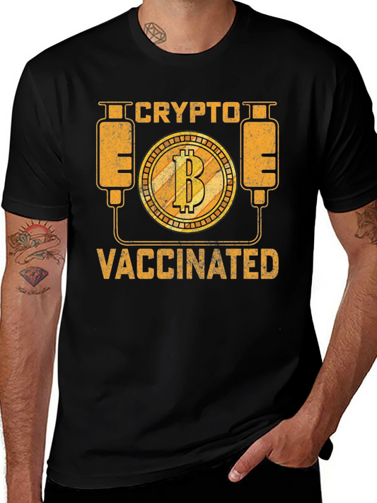 Crypto Vaccinated Bitcoin Graphic Tee