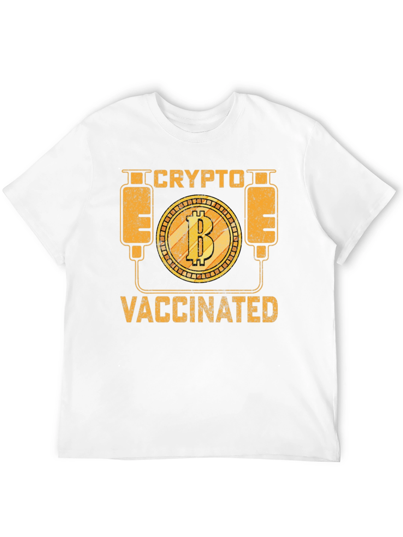 Crypto Vaccinated Bitcoin Graphic Tee