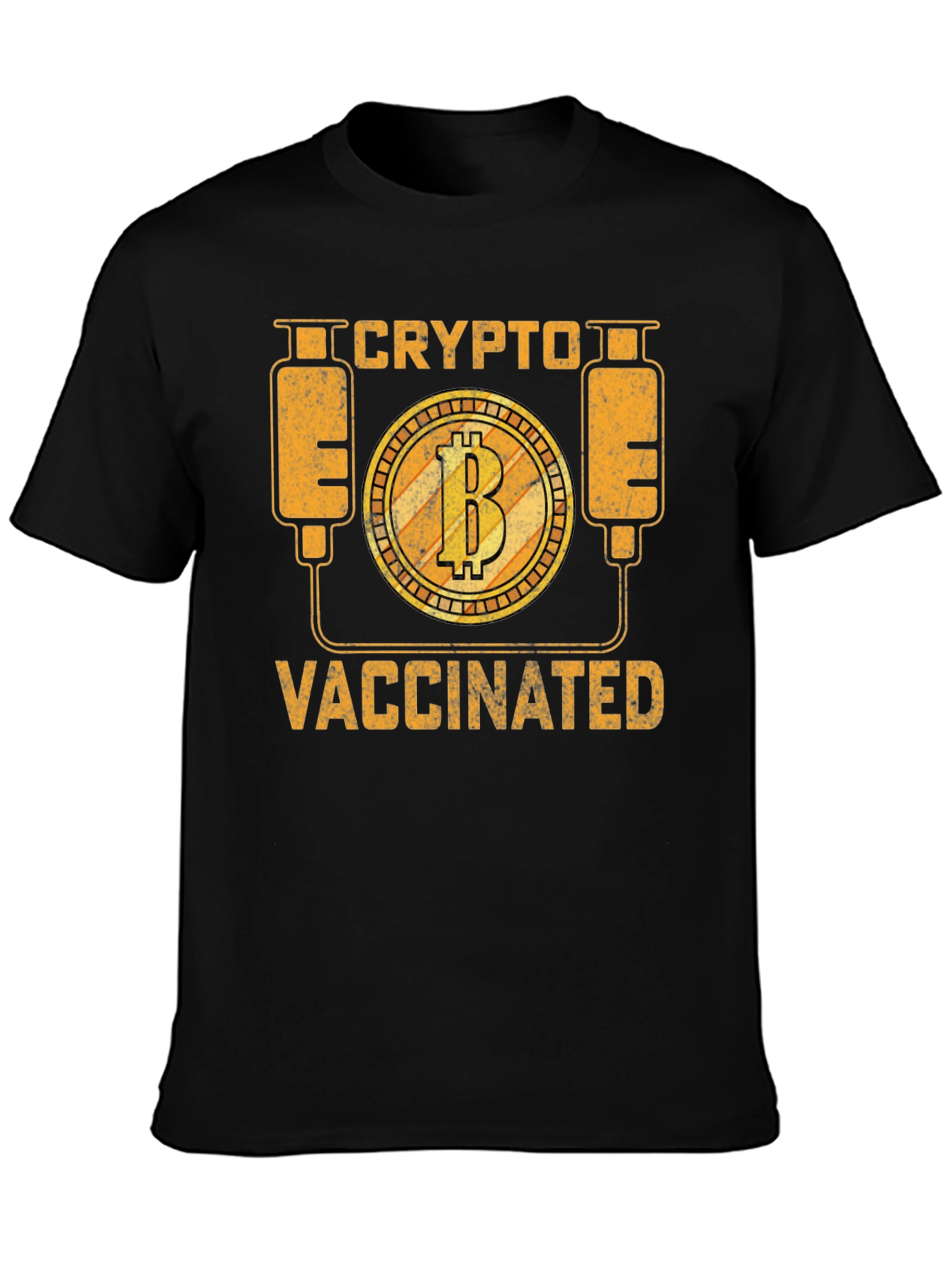 Crypto Vaccinated Bitcoin Graphic Tee