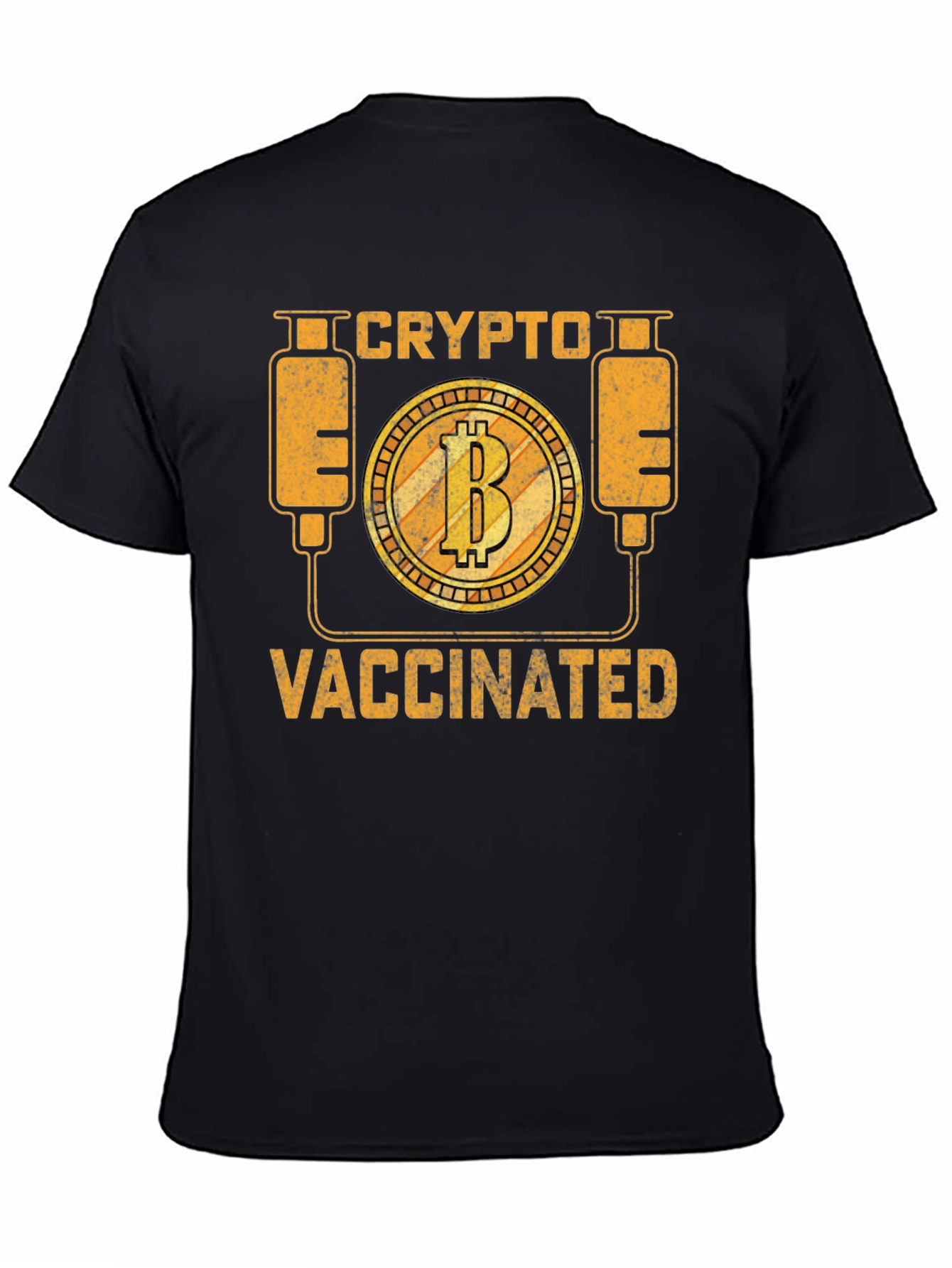 Crypto Vaccinated Bitcoin Graphic Tee