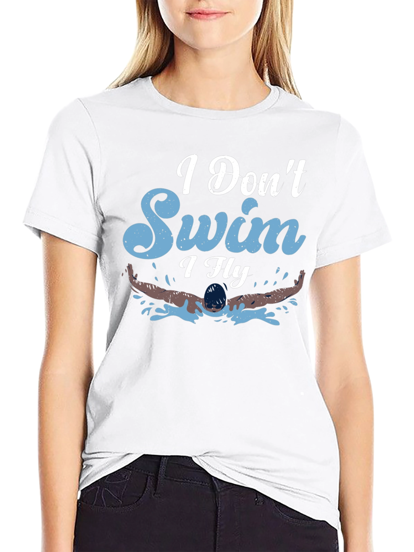 I Dont Swim I Fly Graphic Tee