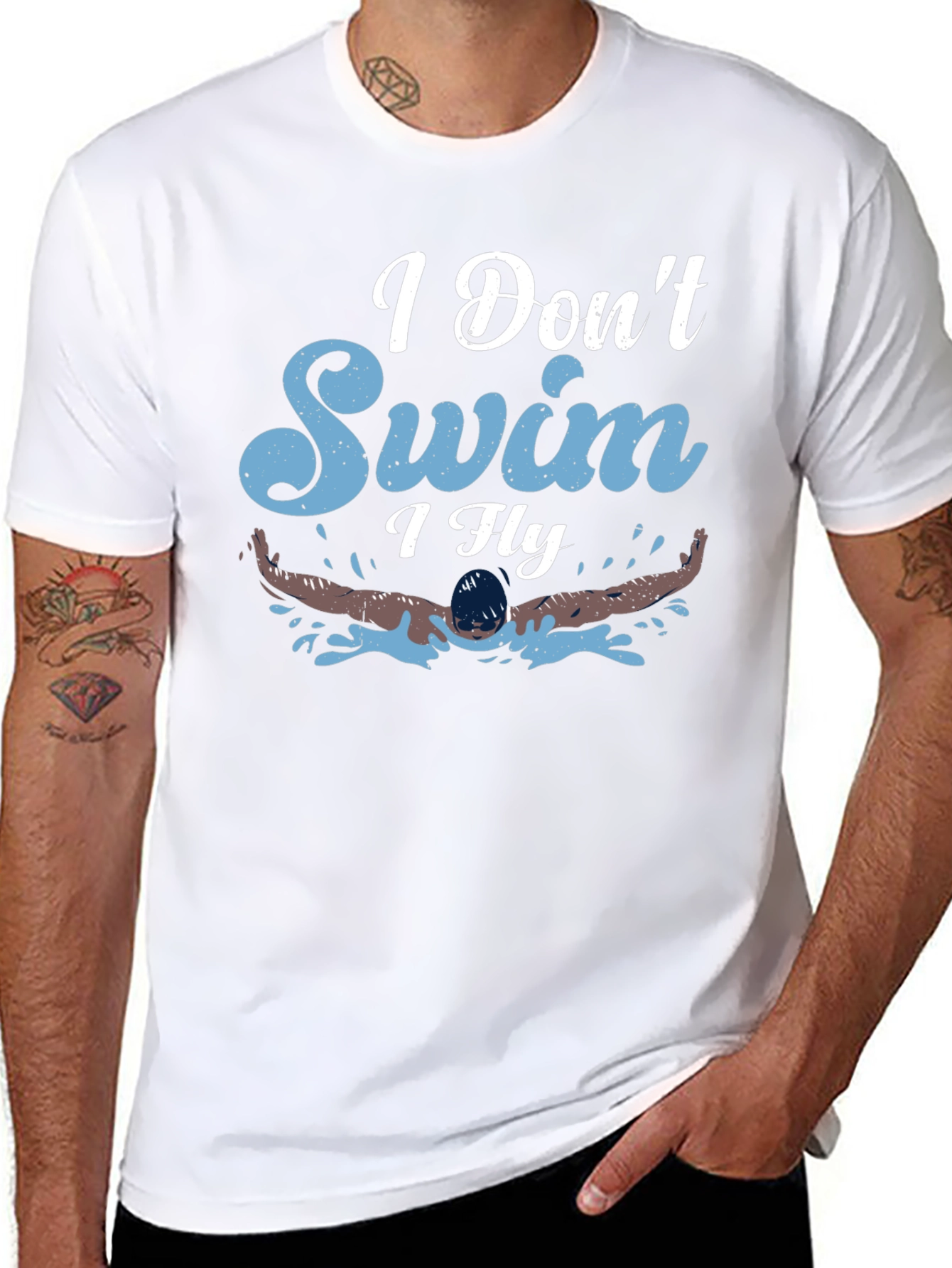 I Dont Swim I Fly Graphic Tee