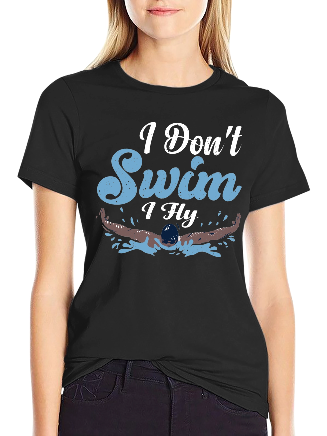 I Dont Swim I Fly Graphic Tee