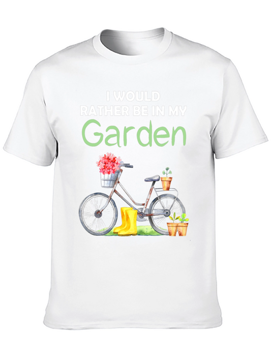 Gardening T-Shirt - Id Rather Be In My Garden