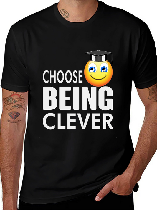 Choose Being Clever T-Shirt - Smart Emoji Tee