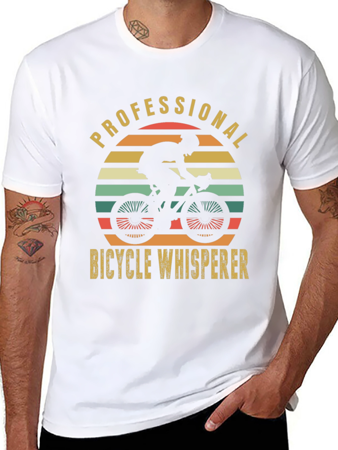 Professional Bicycle Whisperer Graphic T-Shirt