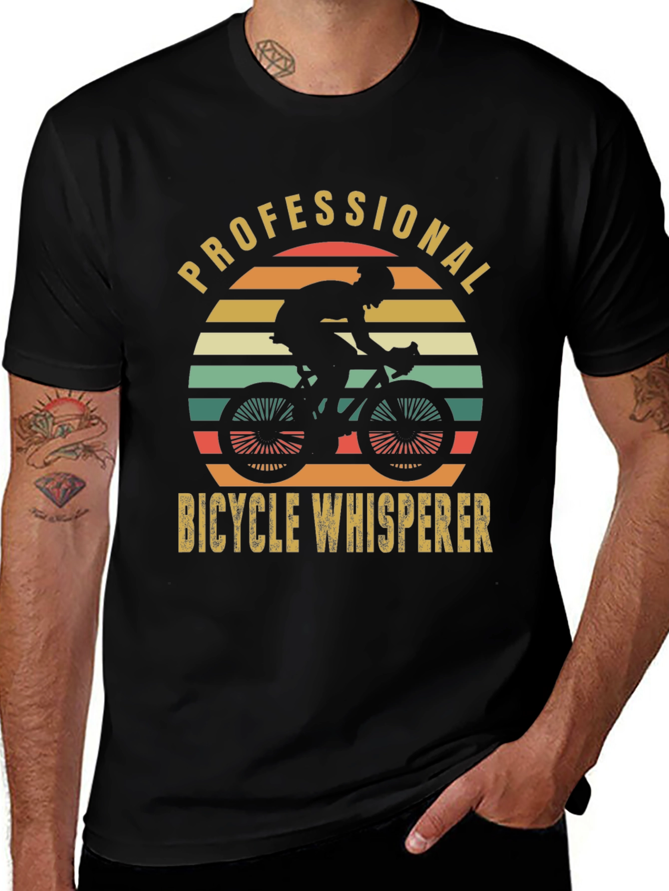 Professional Bicycle Whisperer Graphic T-Shirt