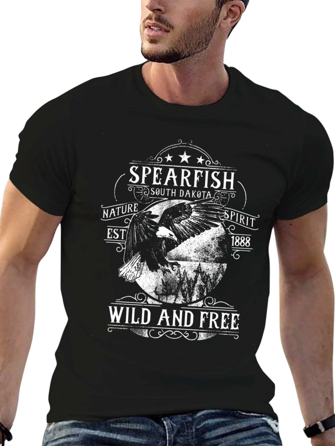 Spearfish South Dakota T-Shirt - Wild & Free Design