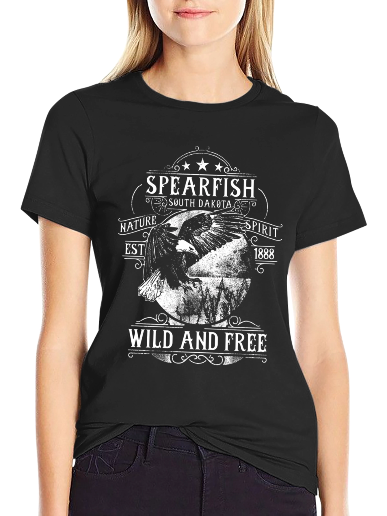 Spearfish South Dakota T-Shirt - Wild & Free Design