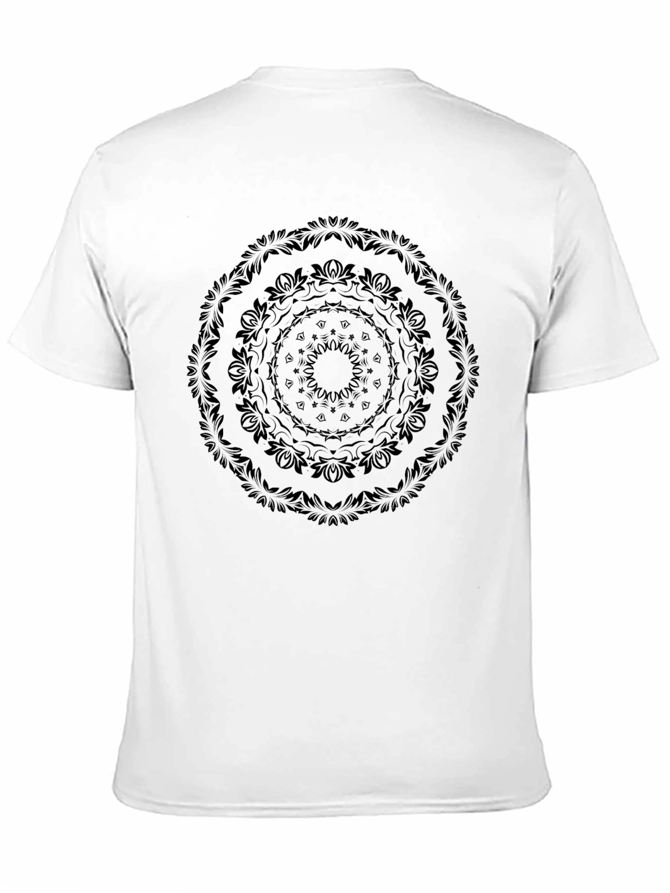 Black Mandala Graphic Tee - Stylish Casual Wear