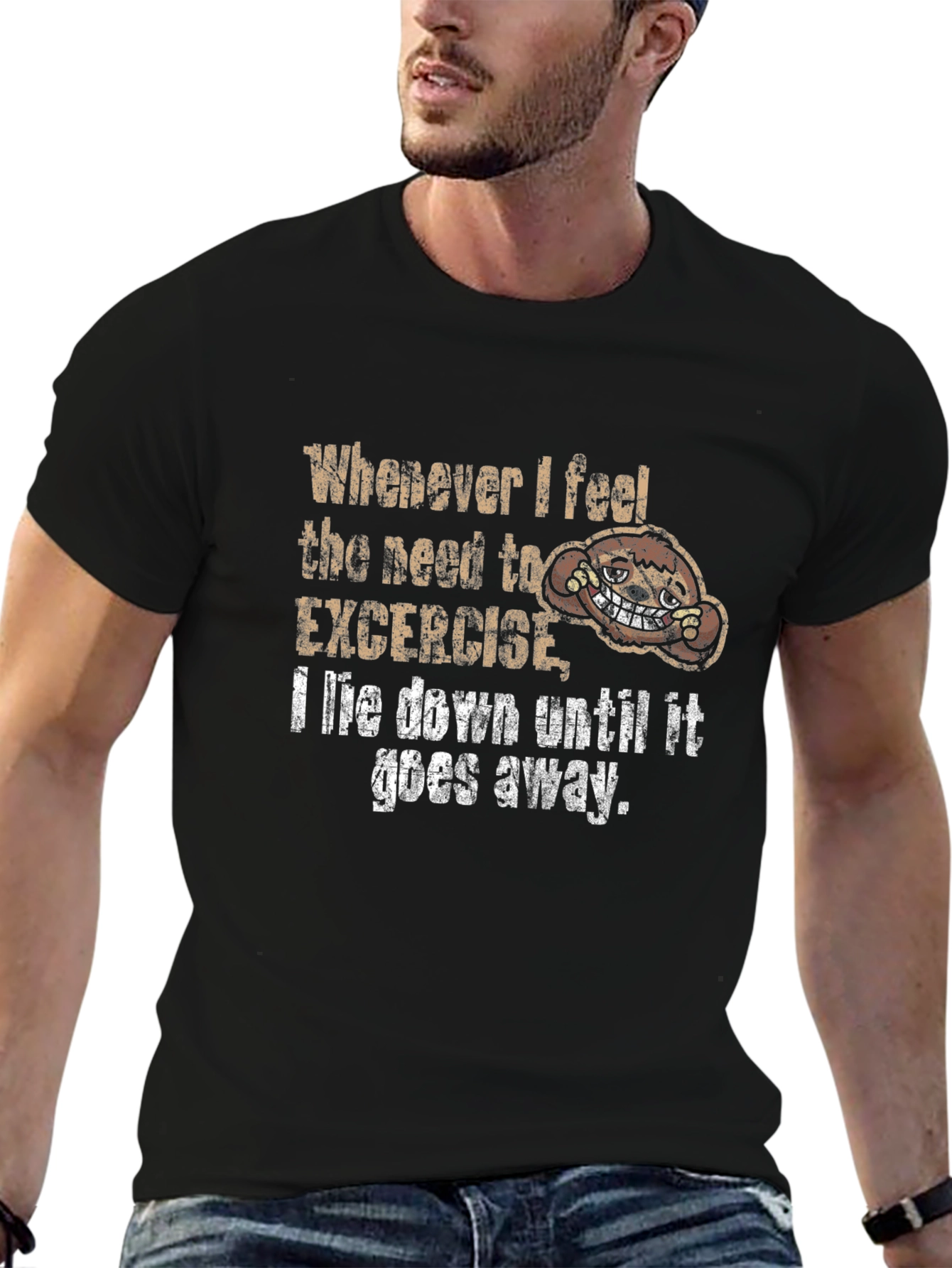 Funny Exercise Sloth T-Shirt - Unisex