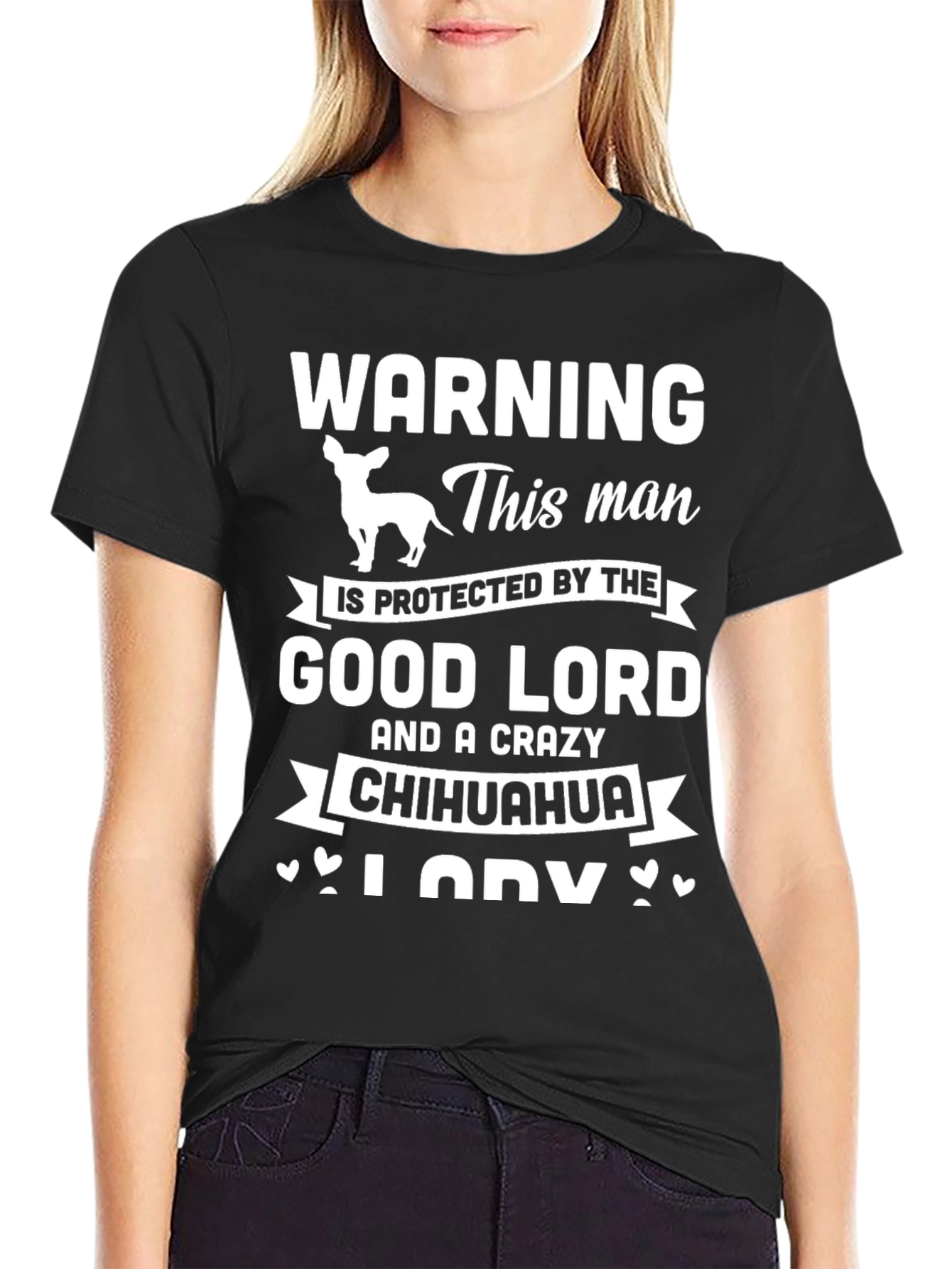 Warning: Crazy Chihuahua Mans T-Shirt