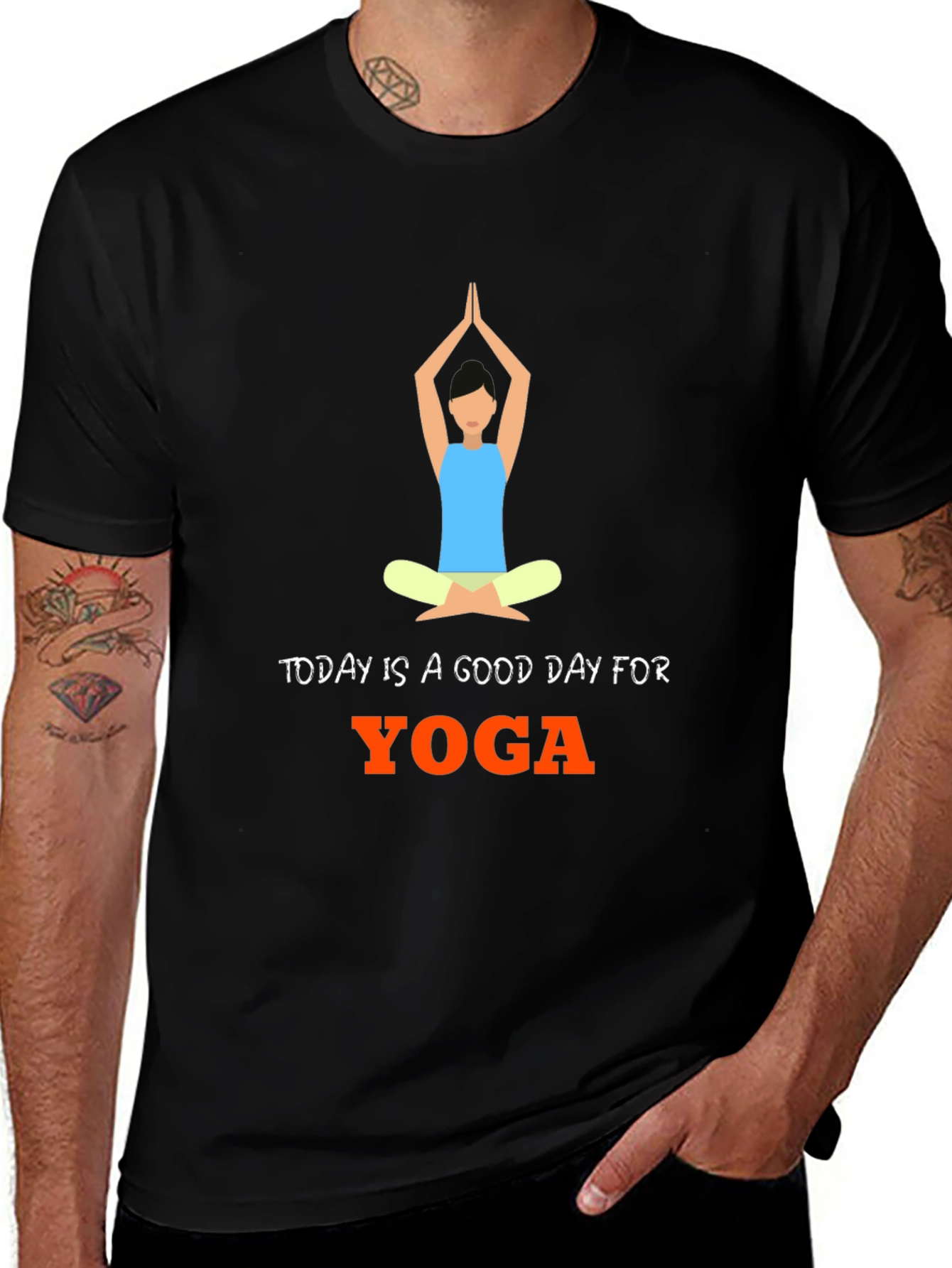 Yoga Day Graphic T-Shirt - Comfortable Cotton Blend