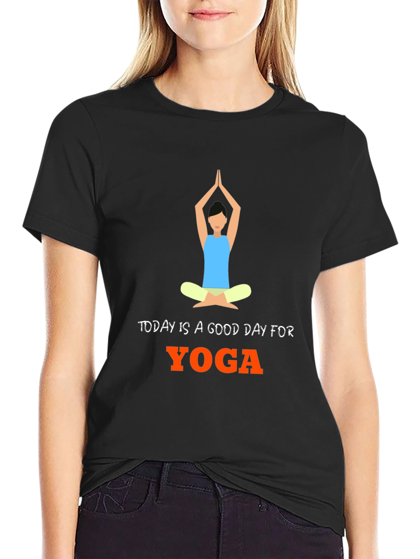 Yoga Day Graphic T-Shirt - Comfortable Cotton Blend