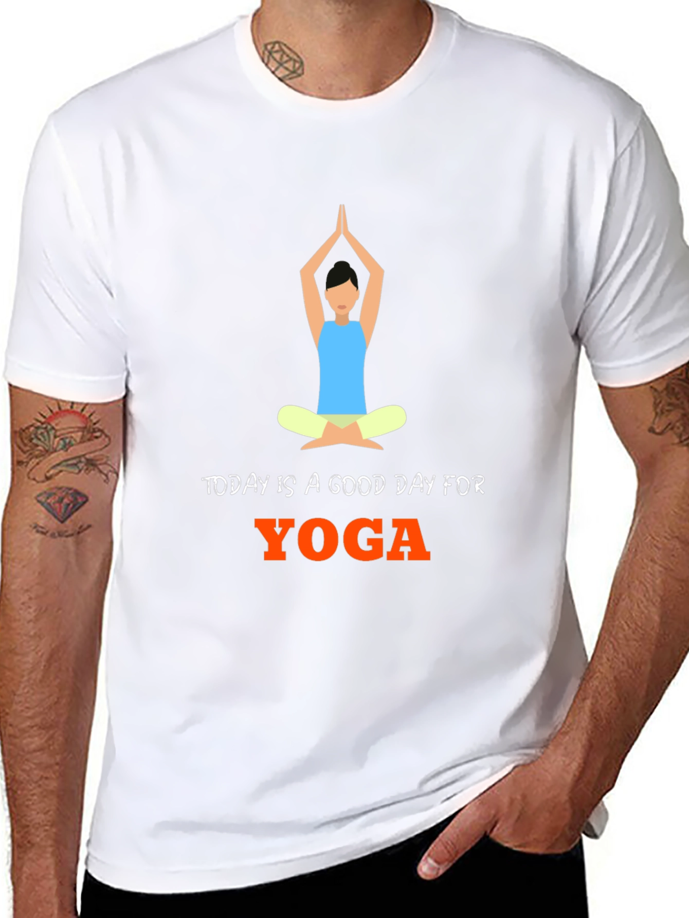 Yoga Day Graphic T-Shirt - Comfortable Cotton Blend