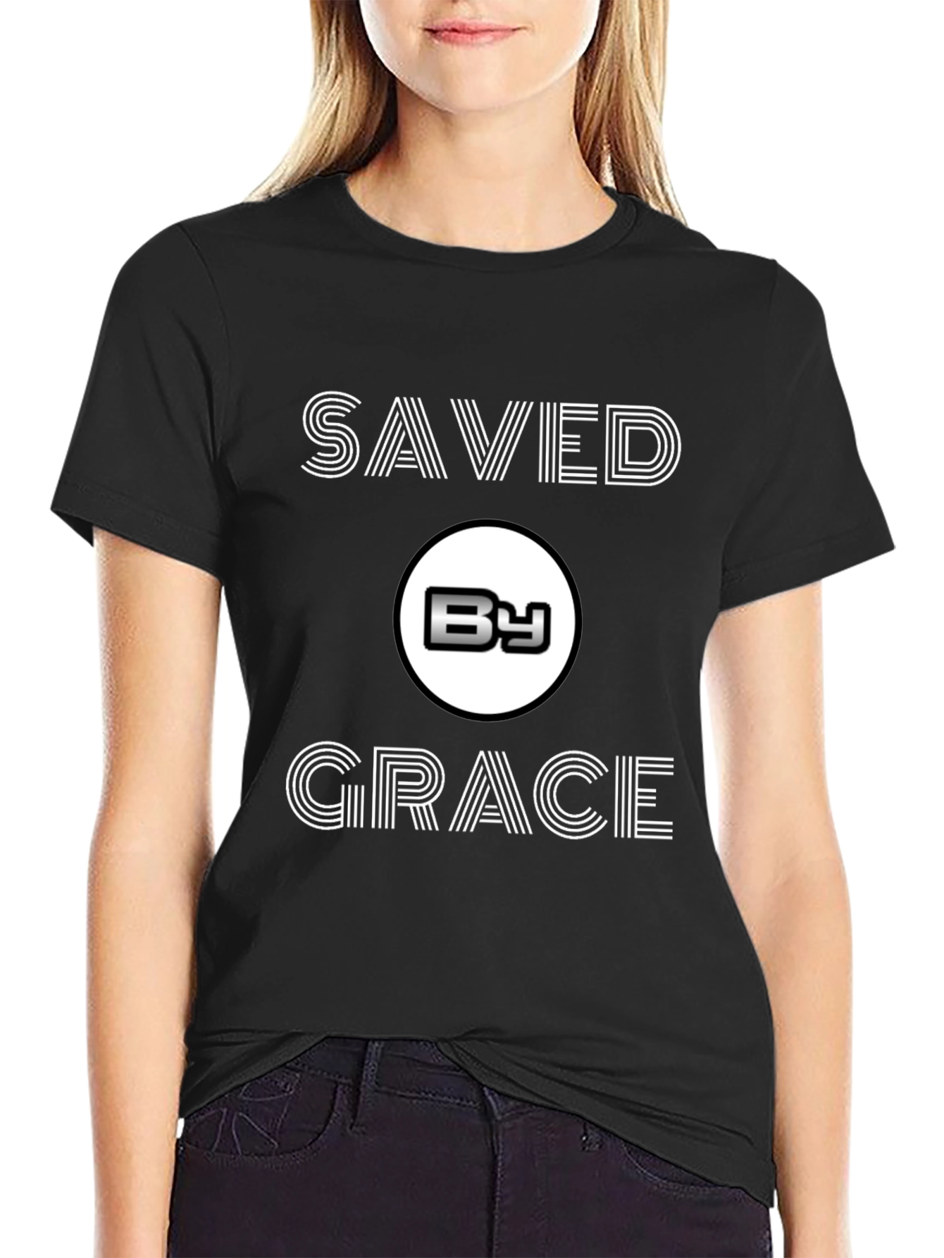 Saved By Grace Graphic T-Shirt Christian Apparel