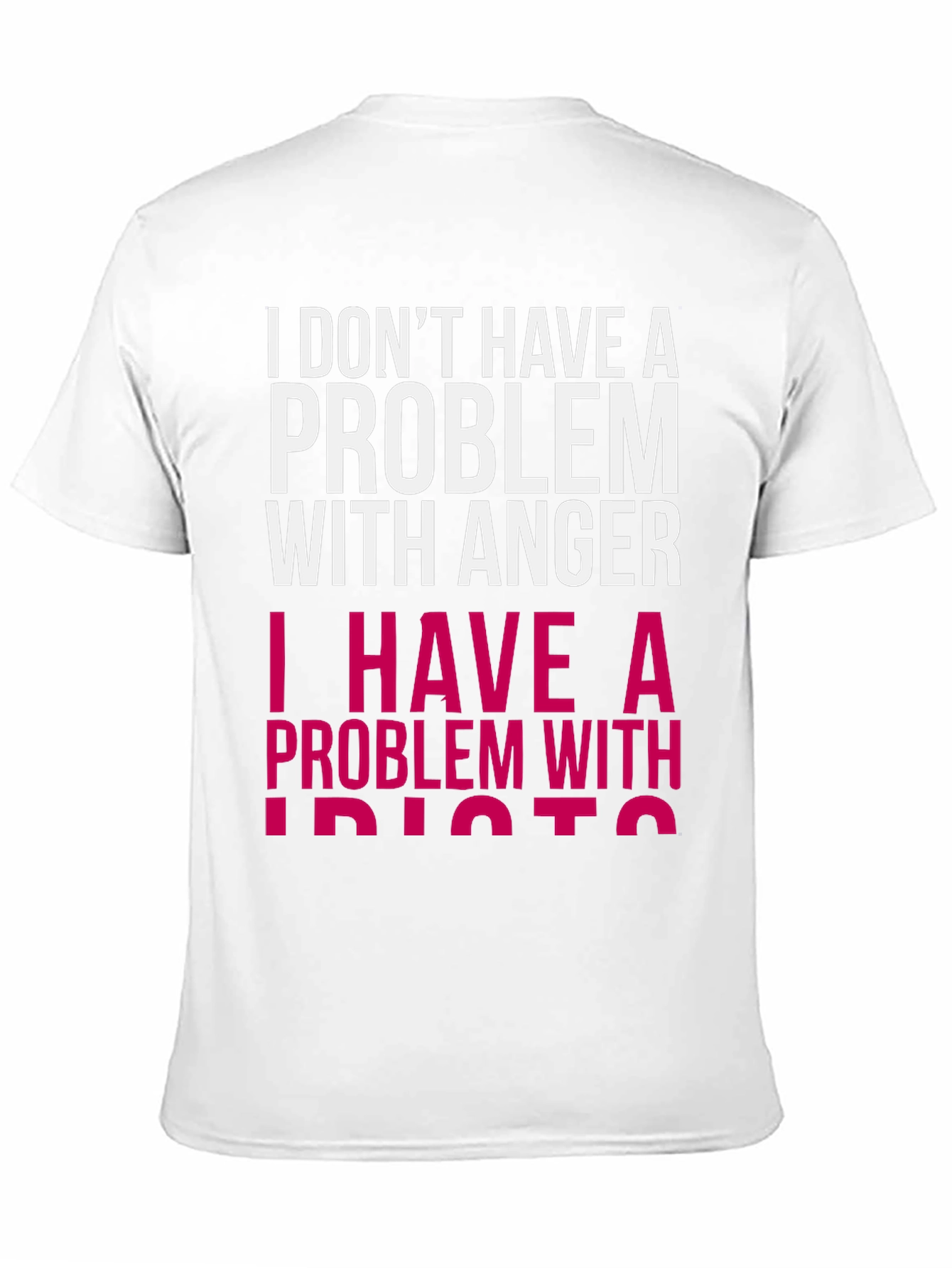 Funny Graphic T-Shirt - Problem with Idiots