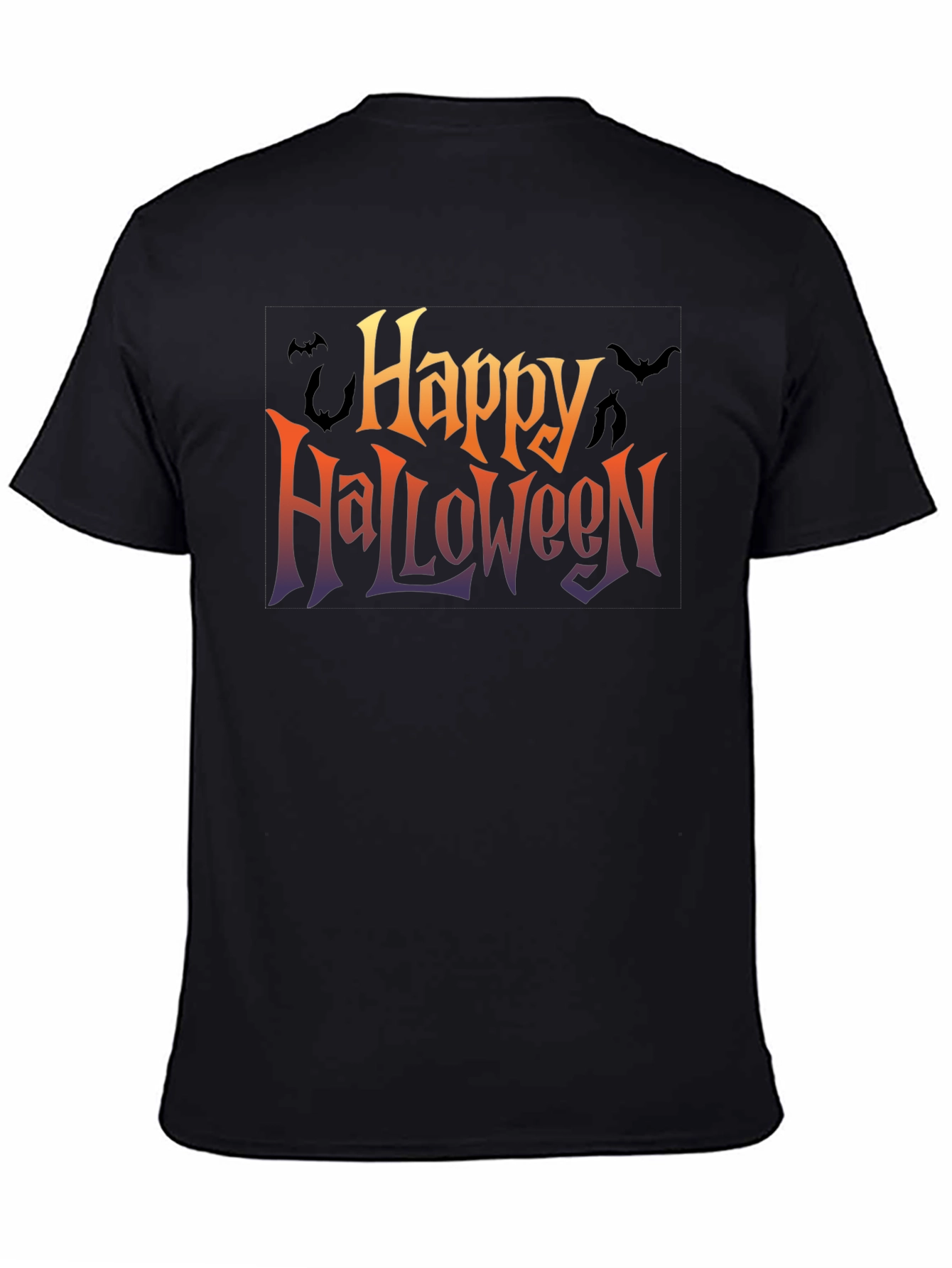 Happy Halloween Graphic Tee - Black