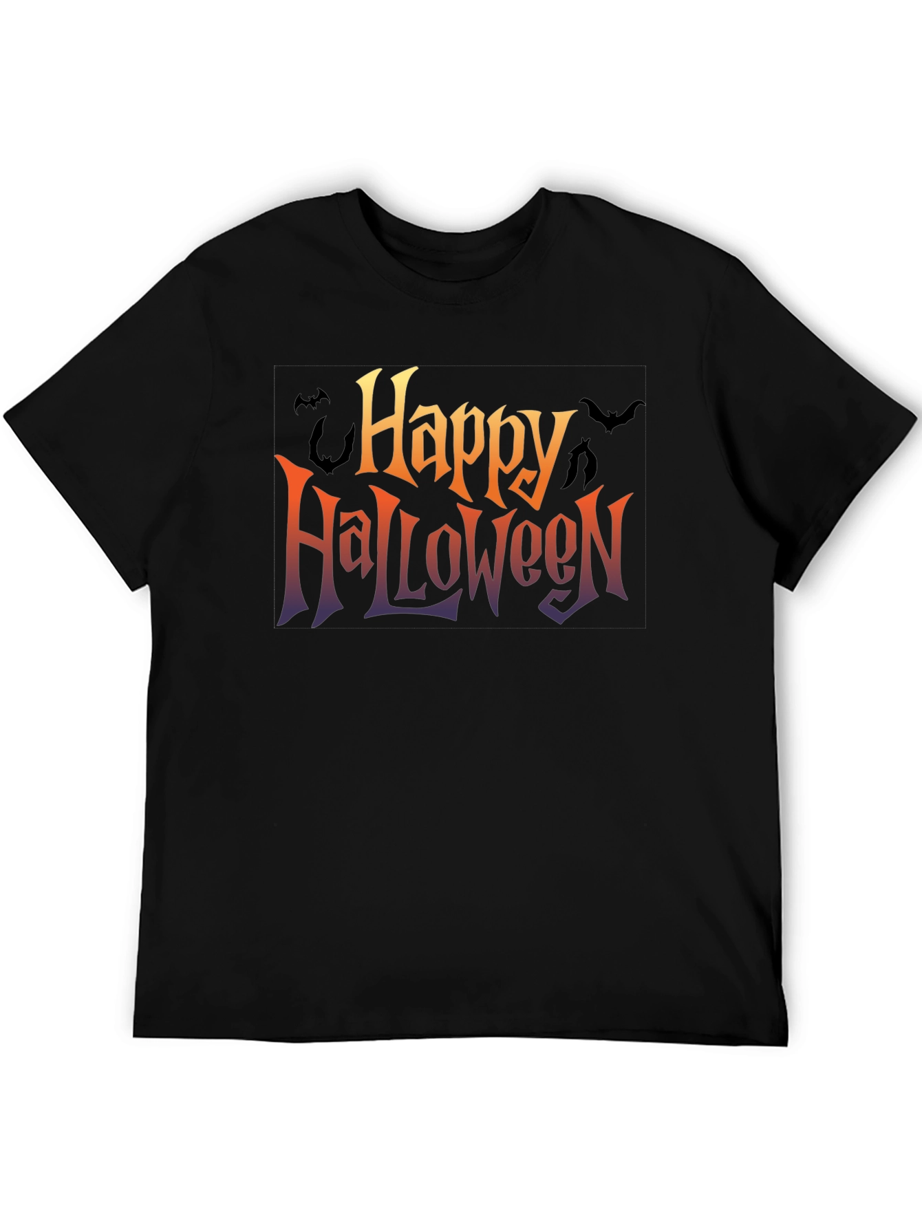 Happy Halloween Graphic Tee - Black